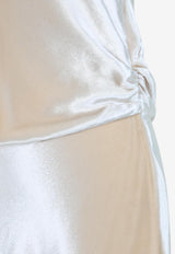 Glossy Velvet Maxi Dress