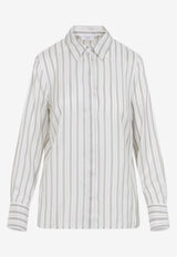 Long-Sleeved Stripe Shirt