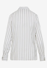 Long-Sleeved Stripe Shirt