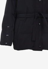 Mink-Collar Down Jacket