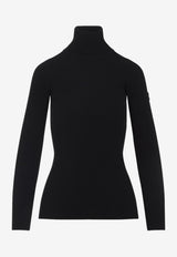 High-Neck Wool and Cashmere Sweater