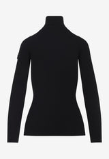 High-Neck Wool and Cashmere Sweater
