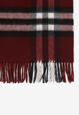 Giant Check Cashmere Scarf