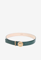 Medusa-Motif Leather Belt