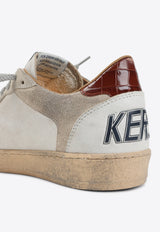 Ballstar Leather and Suede Sneakers