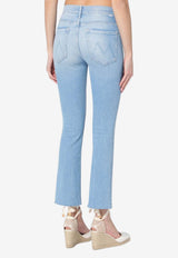 MOTHER The Insider Ankle Frayed Jeans Blue 1627-1423CO/Q_MOTH-RRE