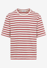 Logo Patch Striped T-shirt