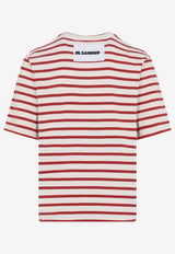 Logo Patch Striped T-shirt