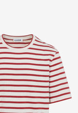 Logo Patch Striped T-shirt