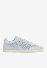 Perforated Suede Low-Top Sneakers