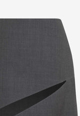 Slash Midi Pencil Skirt