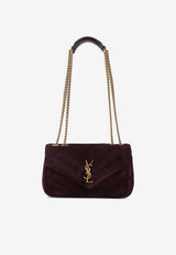 Lou Lou Quilted Suede Shoulder Bag