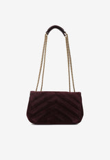 Lou Lou Quilted Suede Shoulder Bag