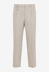Straight-Leg Tailored Pants