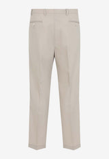 Straight-Leg Tailored Pants