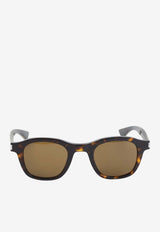 Engraved Logo Square Sunglasses