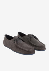 Stitched Suede Loafers