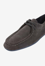 Stitched Suede Loafers