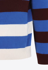 Striped Long-Sleeved Sweater