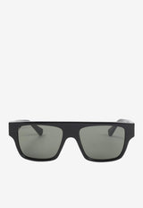 Rectangular Acetate Sunglasses