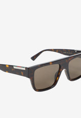 Rectangular Acetate Sunglasses