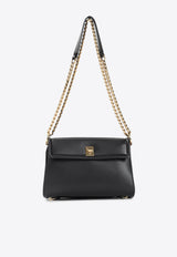 حقيبة كتف كبيرة من الجلد