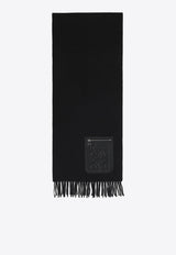 Wool and Cashmere Scarf with Pocket