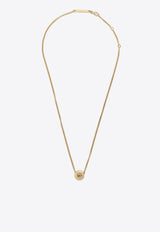 Anagram-Pebble Pendant Necklace