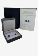 Sterling Silver Cufflinks Fabergé Blue