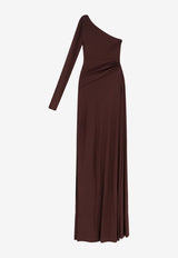 Classic One-Shoulder Maxi Dress