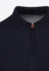 Wool Long-Sleeved Polo Sweater