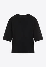 تي شيرت مُزين باللؤلؤ