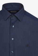 Pegaso Embroidered Long-Sleeved Shirt