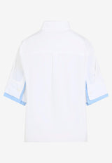 Double-Cuff Short-Sleeved Shirt