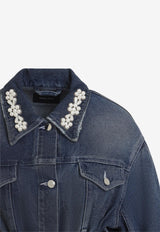 Sculpted Denim Belted Jacket