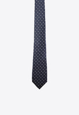Polka-Dot Silk Tie