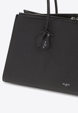 Le Teckel Grained Leather Tote Bag