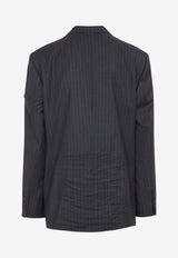 Logo-Patch Wool Blazer