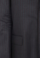 Logo-Patch Wool Blazer