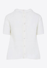 Knitted Mohair-Blend Top