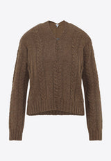 Cable-Knit Wool Sweater