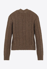 Cable-Knit Wool Sweater
