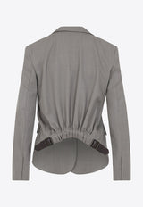 Wool Single-Breasted Jacket