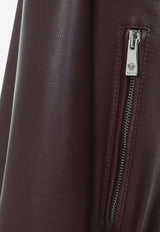 Leather Zip-Up Jacket