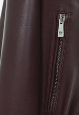 Leather Zip-Up Jacket