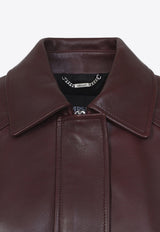 Leather Zip-Up Jacket