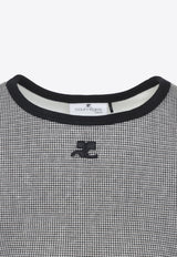 Houndstooth Slim T-shirt