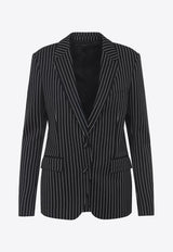 Barathea Striped Wool-Blend Blazer