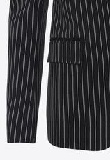 Barathea Striped Wool-Blend Blazer