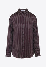 Striped-Pattern Long-Sleeved Shirt